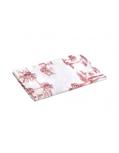 Drap plat Promenade Bois de Rose