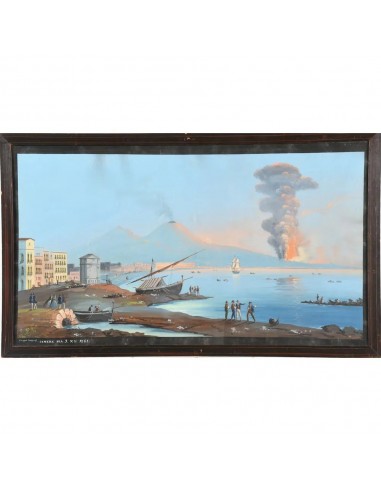 SCOPPA Giuseppe. « Eruption du Vésuve dans la baie de Naples en 1861 »