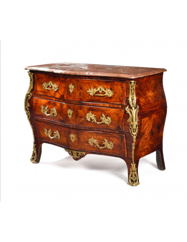 Commode Louis XV Estampillée De Holthausen