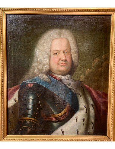 Ecole française du XVIIIème, "Portrait de Stanislas Lescinski (1676-1766)"