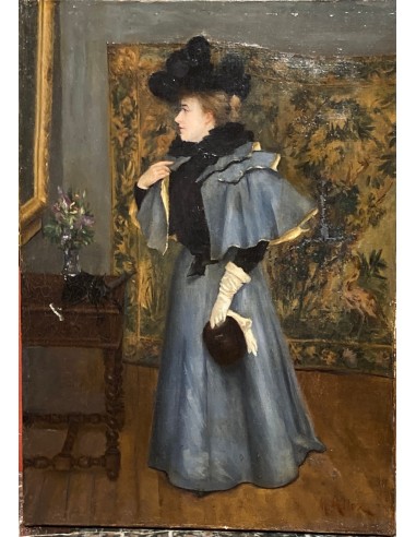 Portrait De Dame de qualité - Attribué à John MacDonald Aiken (1880–1961)