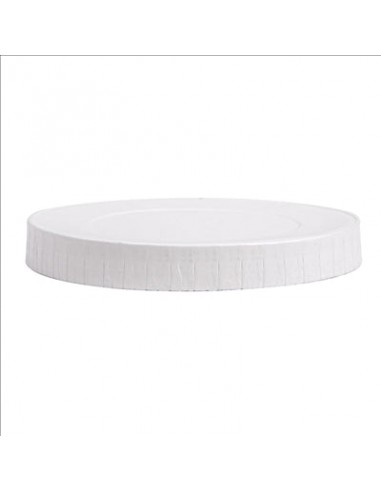 COUVERCLES POUR GOBELETS 280 G/M2 + PE Ø 8 CM BLANC CARTON (1000 UNITÉS) - REF. 251.95